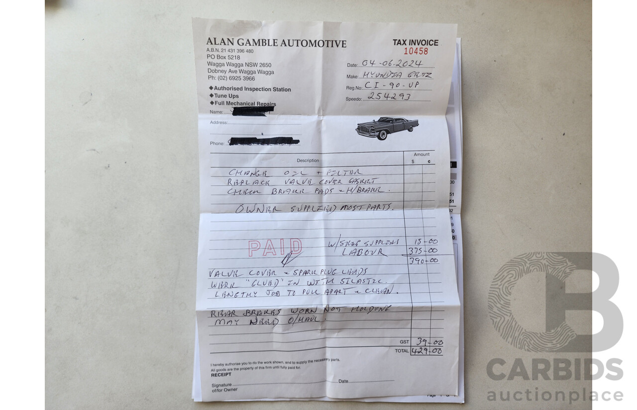 12/2006 Hyundai Getz 1.4 TB UPGRADE 3d Hatchback Blue 1.4L