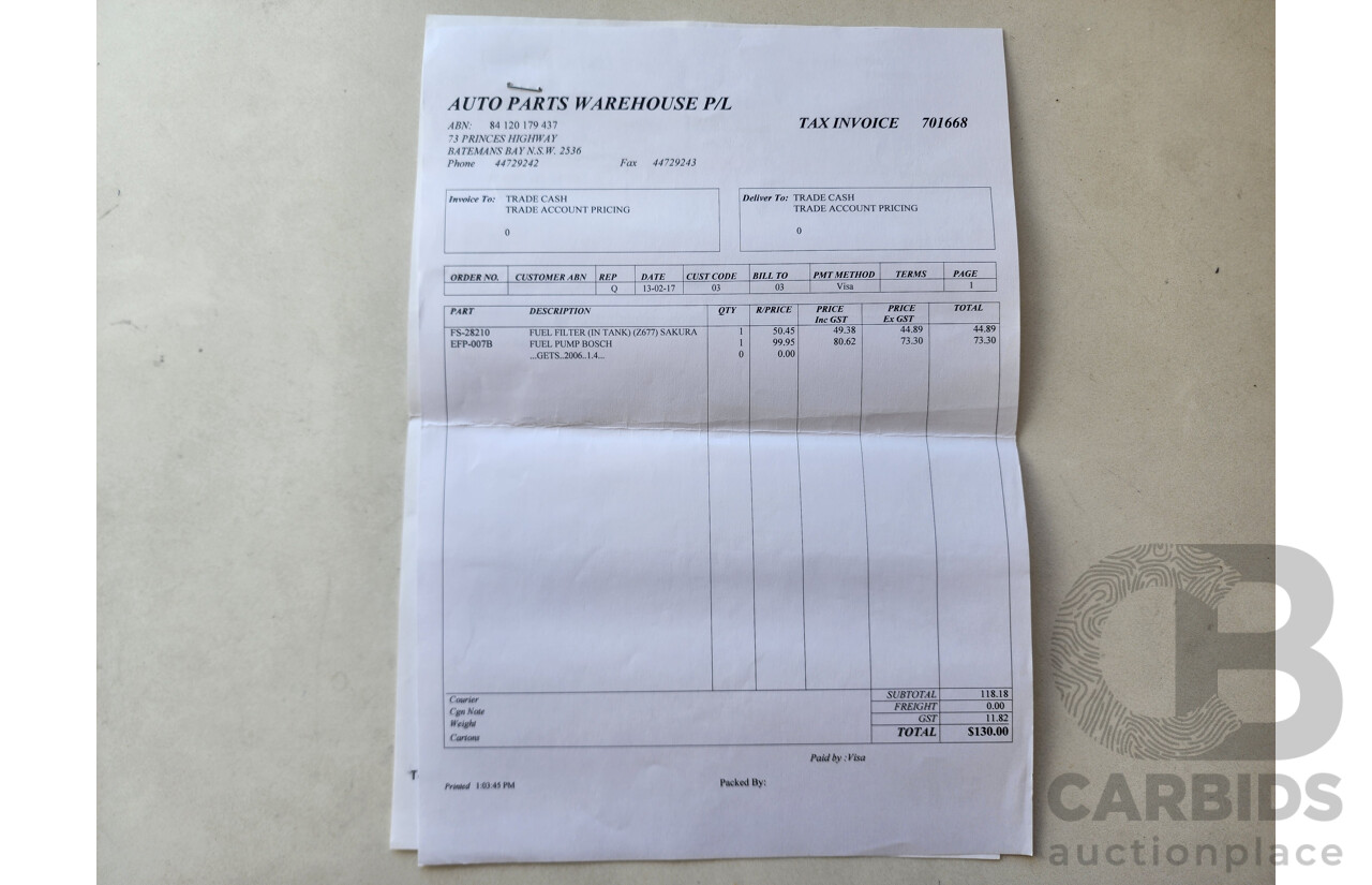 12/2006 Hyundai Getz 1.4 TB UPGRADE 3d Hatchback Blue 1.4L