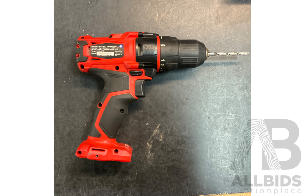 OZITO Power Xchange Power Tools - Impact Driver ,Cordless Drill, Workshop Blower, Cordless Blower with 4 Batteries and 1x Charger