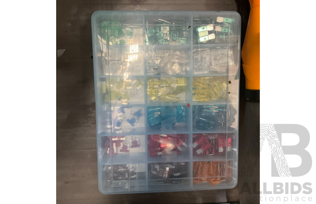 KETER Storage Box with Assorted Garagenalia
