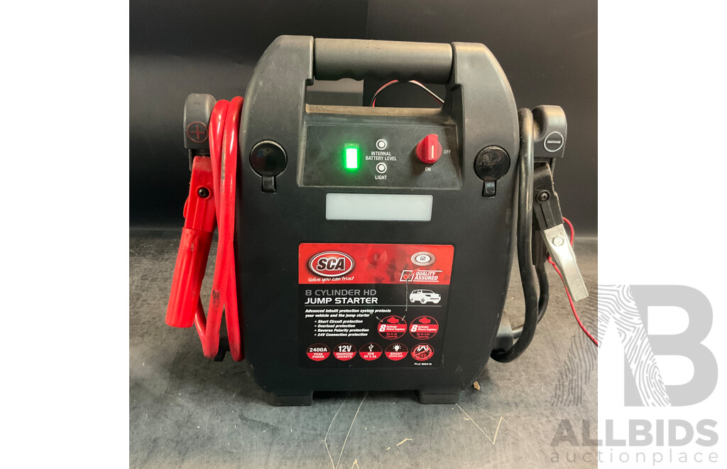 SCA 8 Cylinder HD Jump Starter
