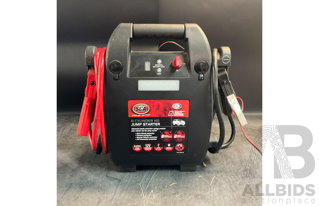 SCA 8 Cylinder HD Jump Starter