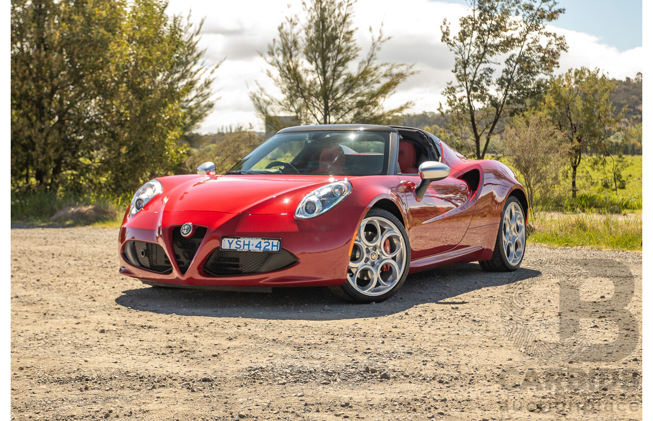 1/2016 Alfa Romeo 4C Spider 2d Convertible Alfa Red Turbo 1.7L