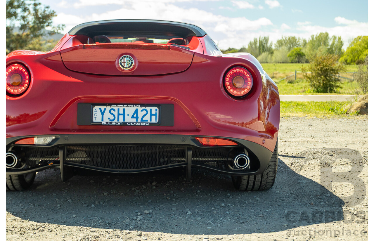 1/2016 Alfa Romeo 4C Spider 2d Convertible Alfa Red Turbo 1.7L