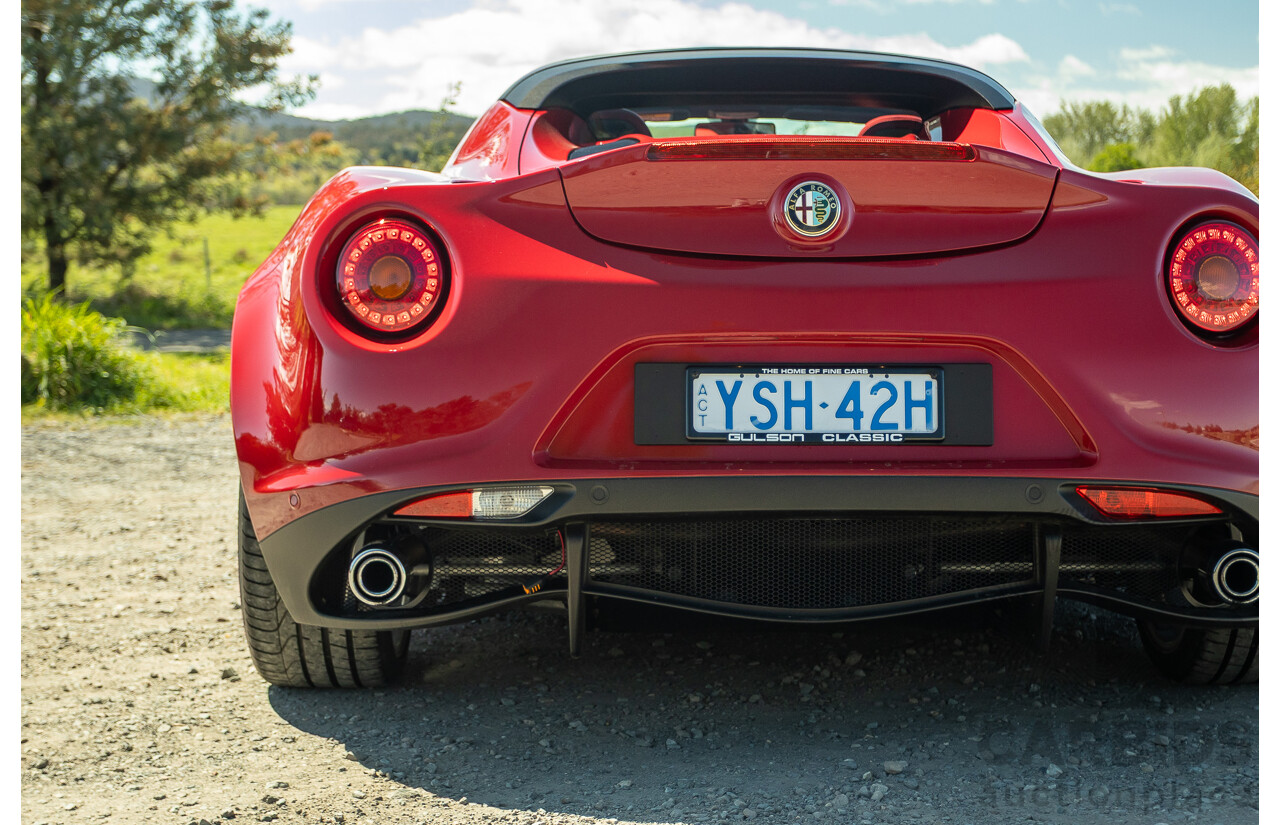 1/2016 Alfa Romeo 4C Spider 2d Convertible Alfa Red Turbo 1.7L