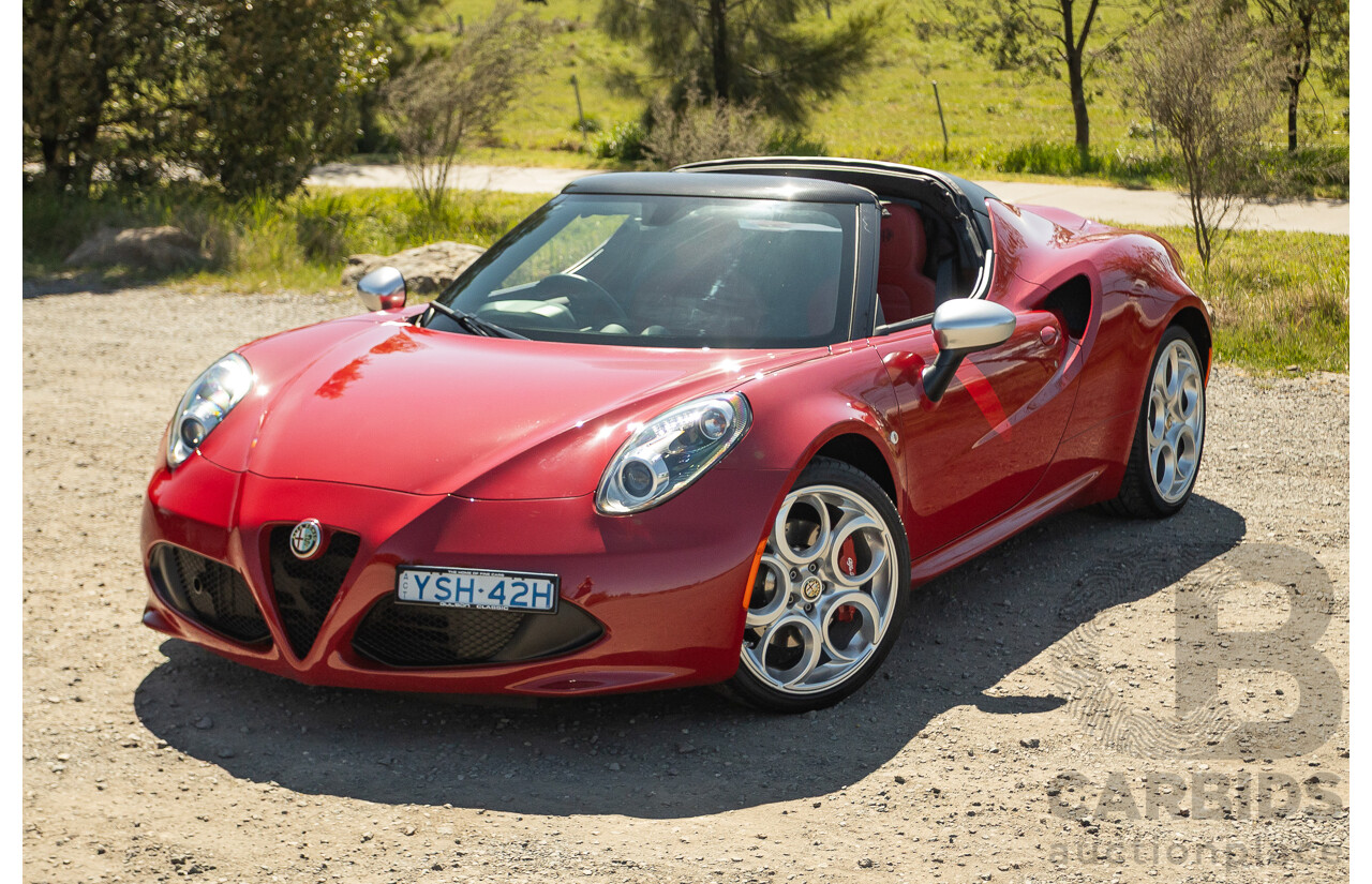 1/2016 Alfa Romeo 4C Spider 2d Convertible Alfa Red Turbo 1.7L