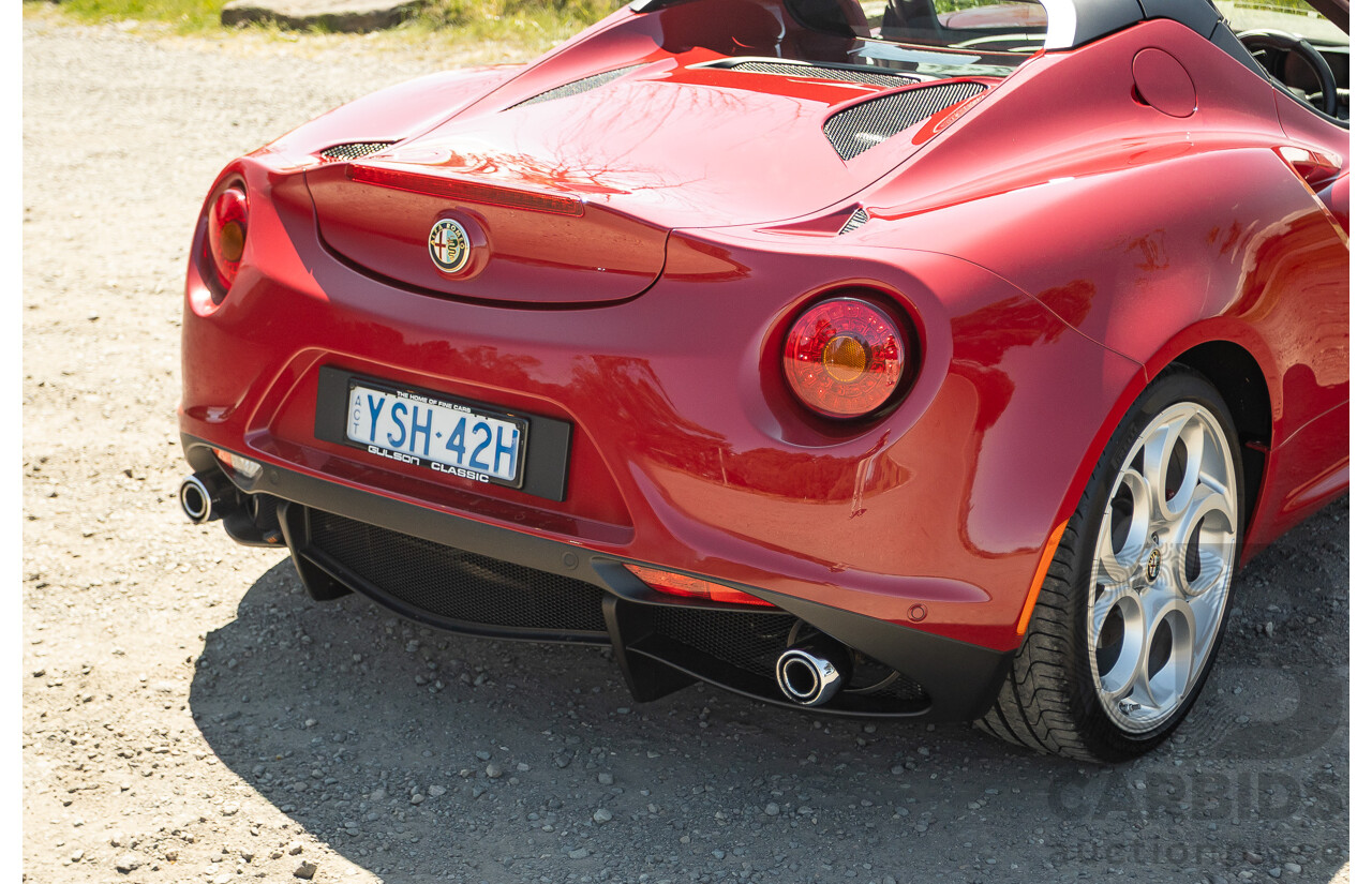 1/2016 Alfa Romeo 4C Spider 2d Convertible Alfa Red Turbo 1.7L
