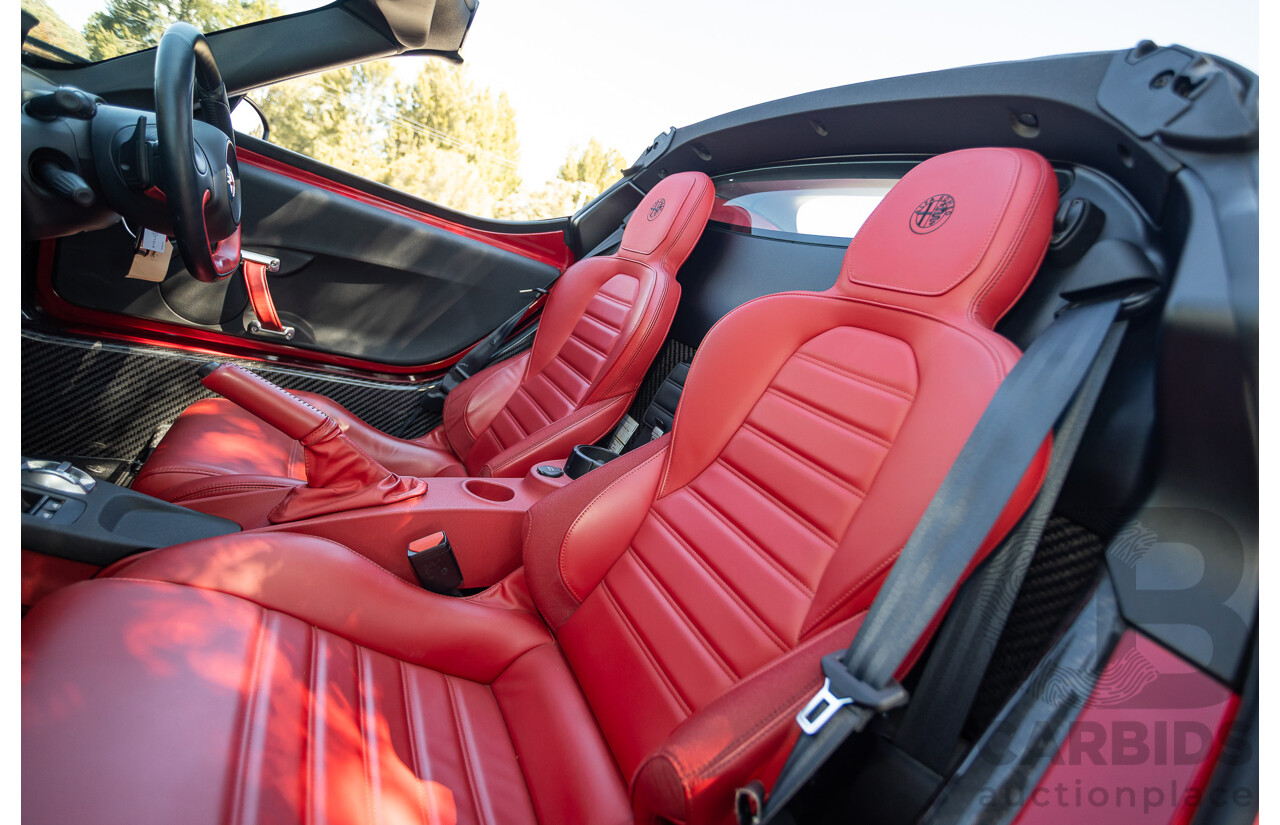 1/2016 Alfa Romeo 4C Spider 2d Convertible Alfa Red Turbo 1.7L