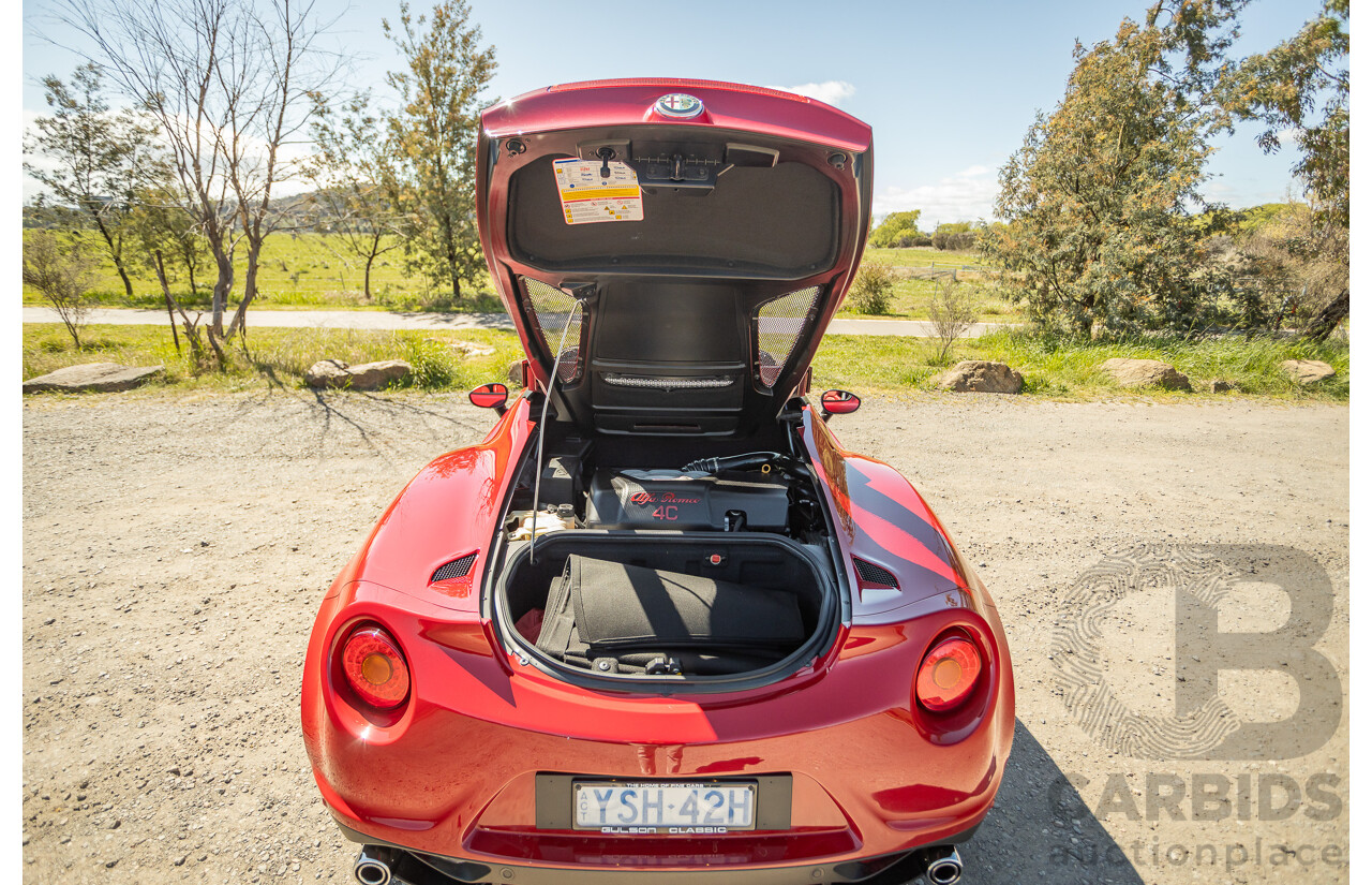 1/2016 Alfa Romeo 4C Spider 2d Convertible Alfa Red Turbo 1.7L