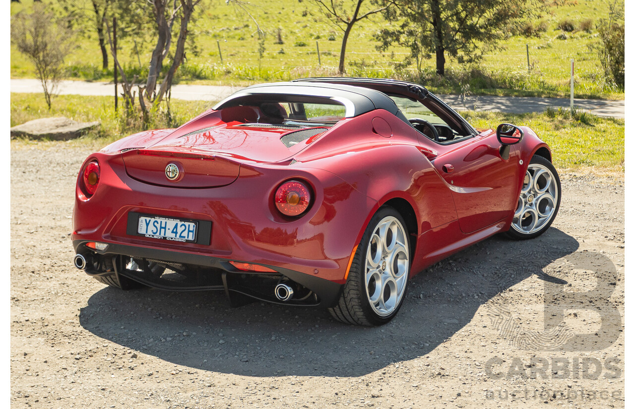 1/2016 Alfa Romeo 4C Spider 2d Convertible Alfa Red Turbo 1.7L