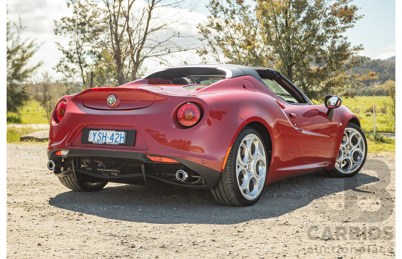 1/2016 Alfa Romeo 4C Spider 2d Convertible Alfa Red Turbo 1.7L