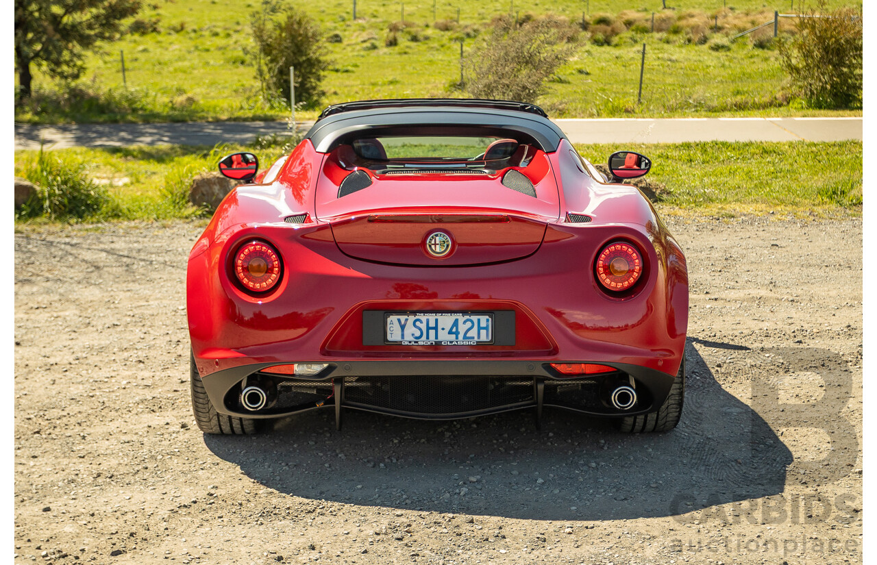 1/2016 Alfa Romeo 4C Spider 2d Convertible Alfa Red Turbo 1.7L