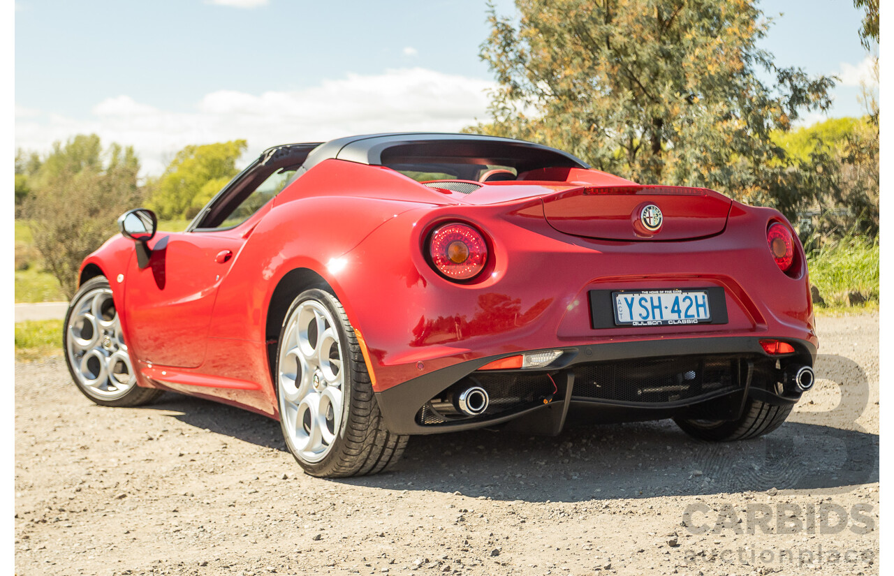 1/2016 Alfa Romeo 4C Spider 2d Convertible Alfa Red Turbo 1.7L