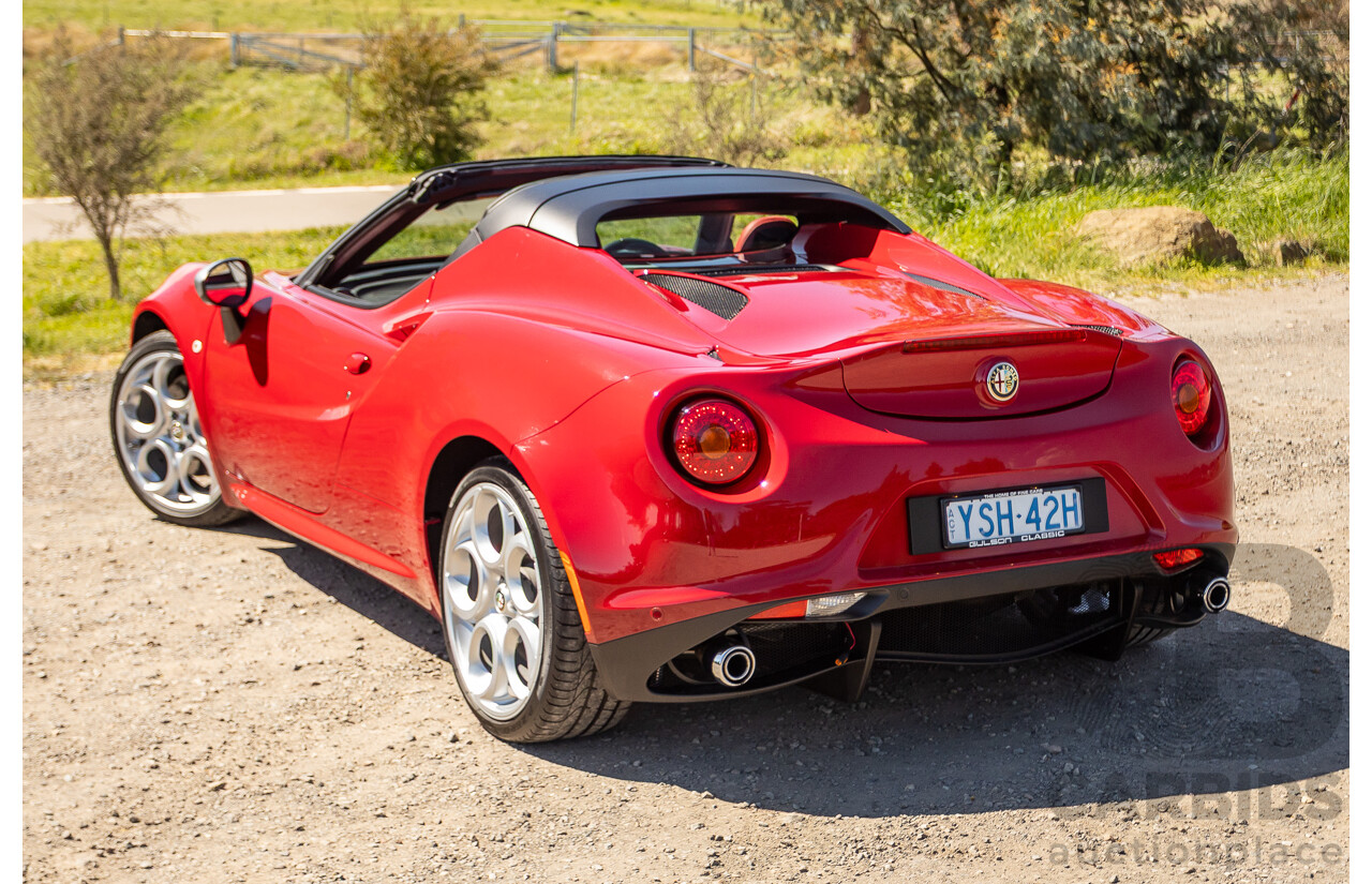 1/2016 Alfa Romeo 4C Spider 2d Convertible Alfa Red Turbo 1.7L