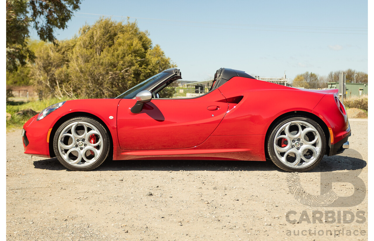 1/2016 Alfa Romeo 4C Spider 2d Convertible Alfa Red Turbo 1.7L