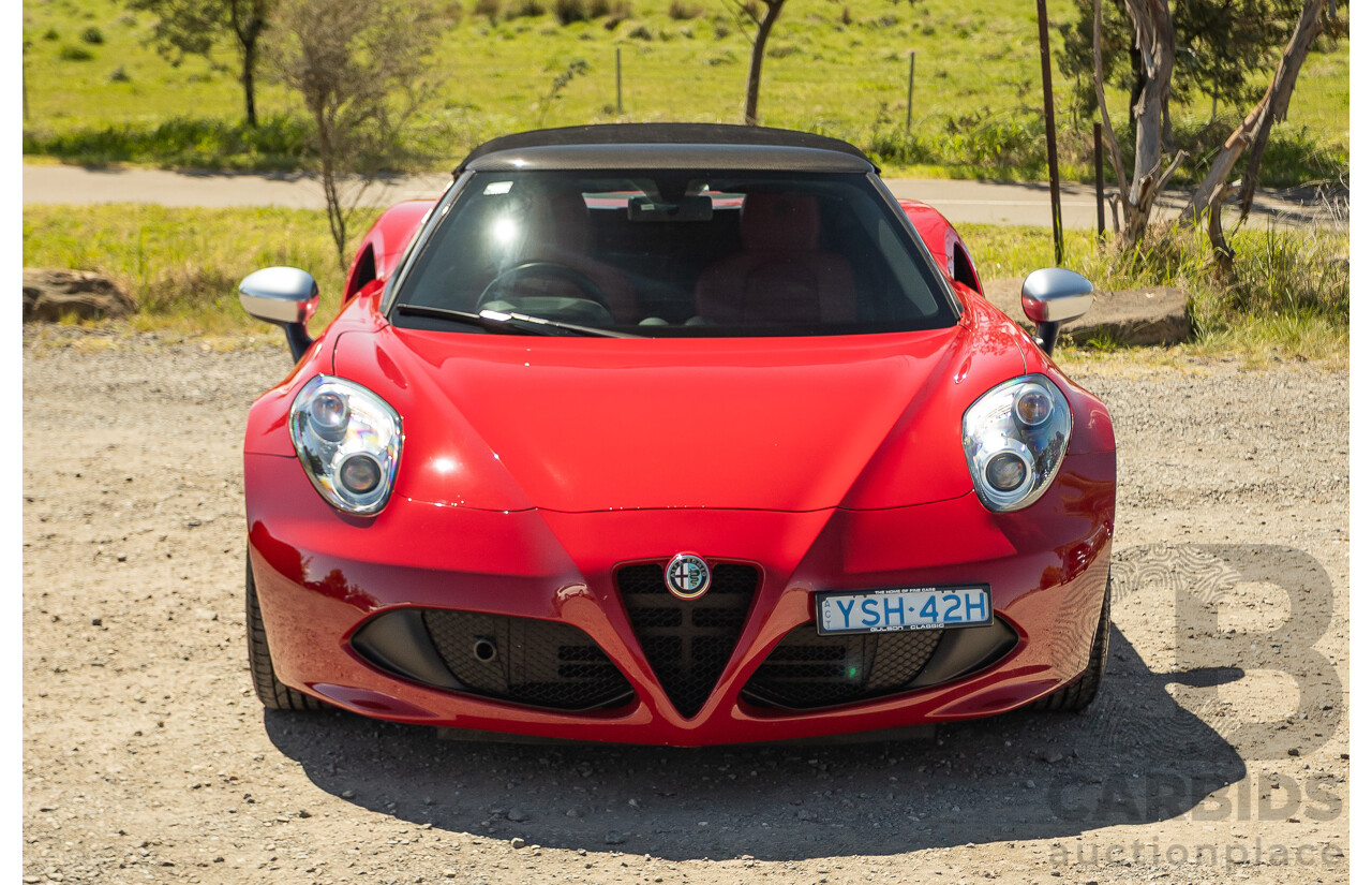 1/2016 Alfa Romeo 4C Spider 2d Convertible Alfa Red Turbo 1.7L