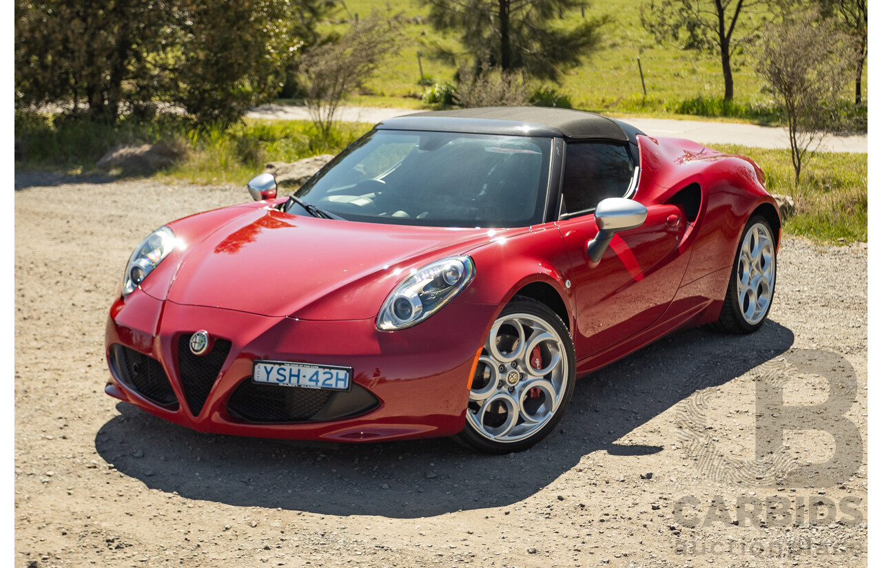 1/2016 Alfa Romeo 4C Spider 2d Convertible Alfa Red Turbo 1.7L