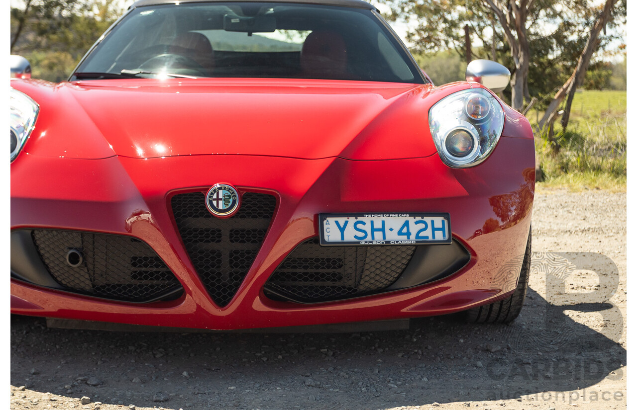 1/2016 Alfa Romeo 4C Spider 2d Convertible Alfa Red Turbo 1.7L
