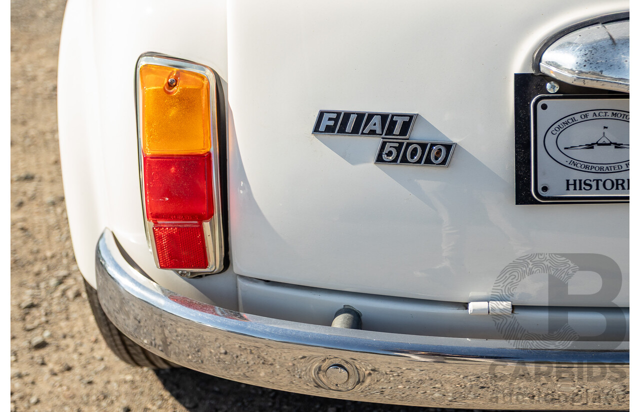 1/1969 Fiat 500 F Sun-Roof 2d Sedan White 0.5L