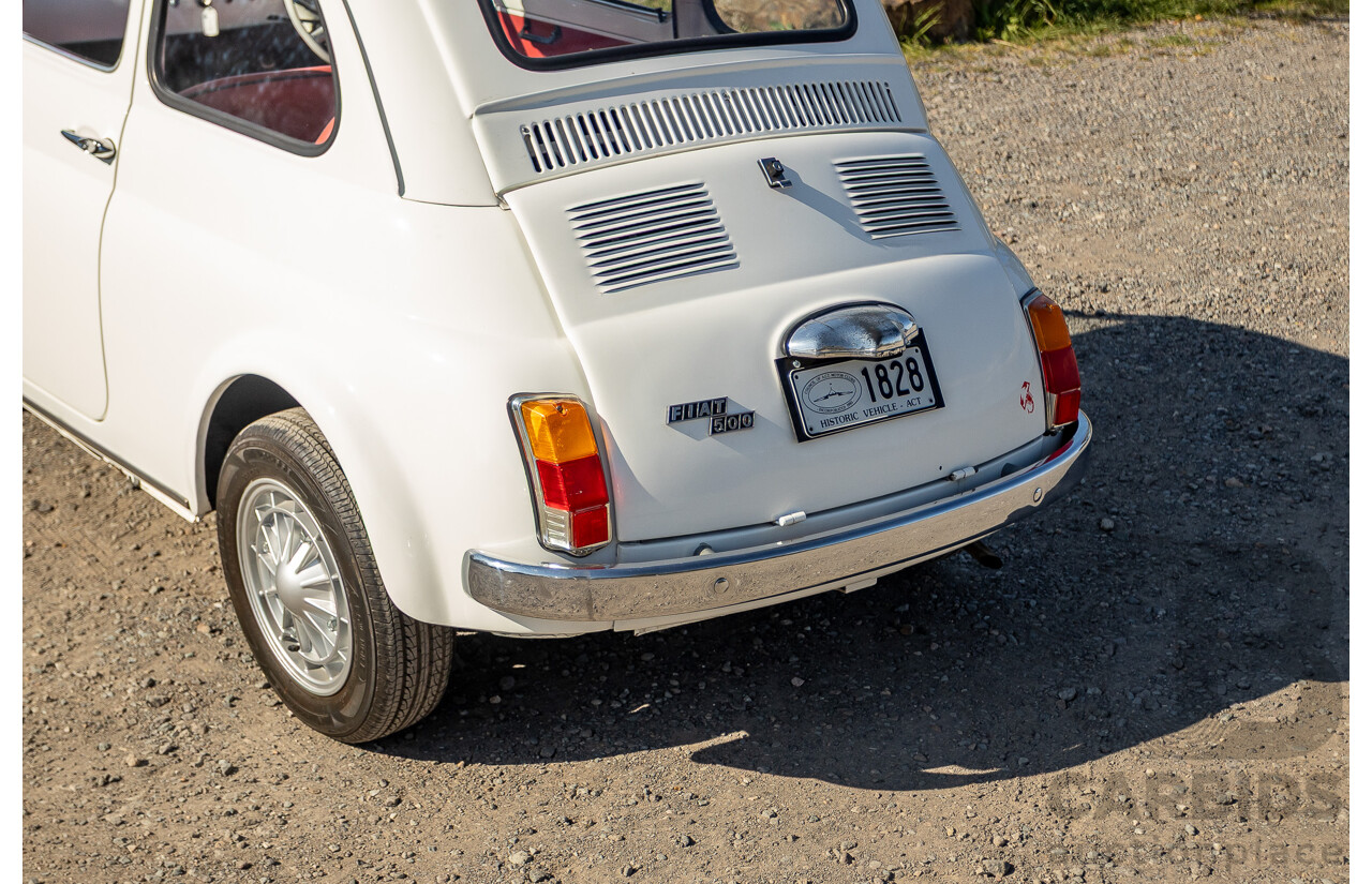 1/1969 Fiat 500 F Sun-Roof 2d Sedan White 0.5L
