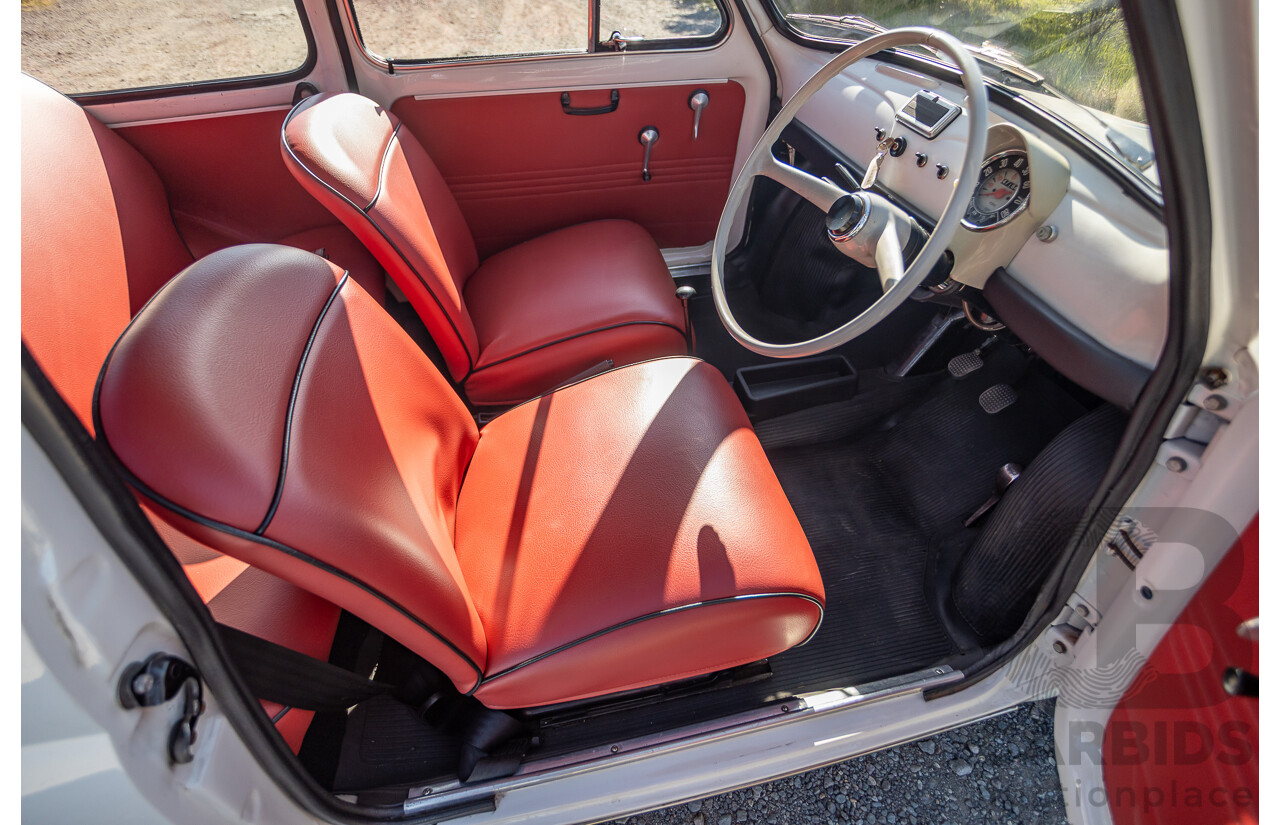1/1969 Fiat 500 F Sun-Roof 2d Sedan White 0.5L