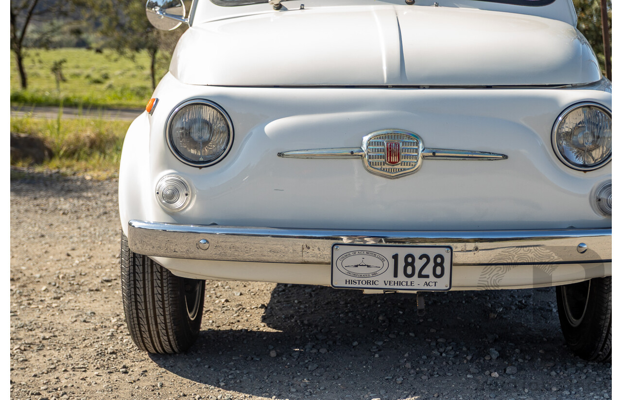 1/1969 Fiat 500 F Sun-Roof 2d Sedan White 0.5L