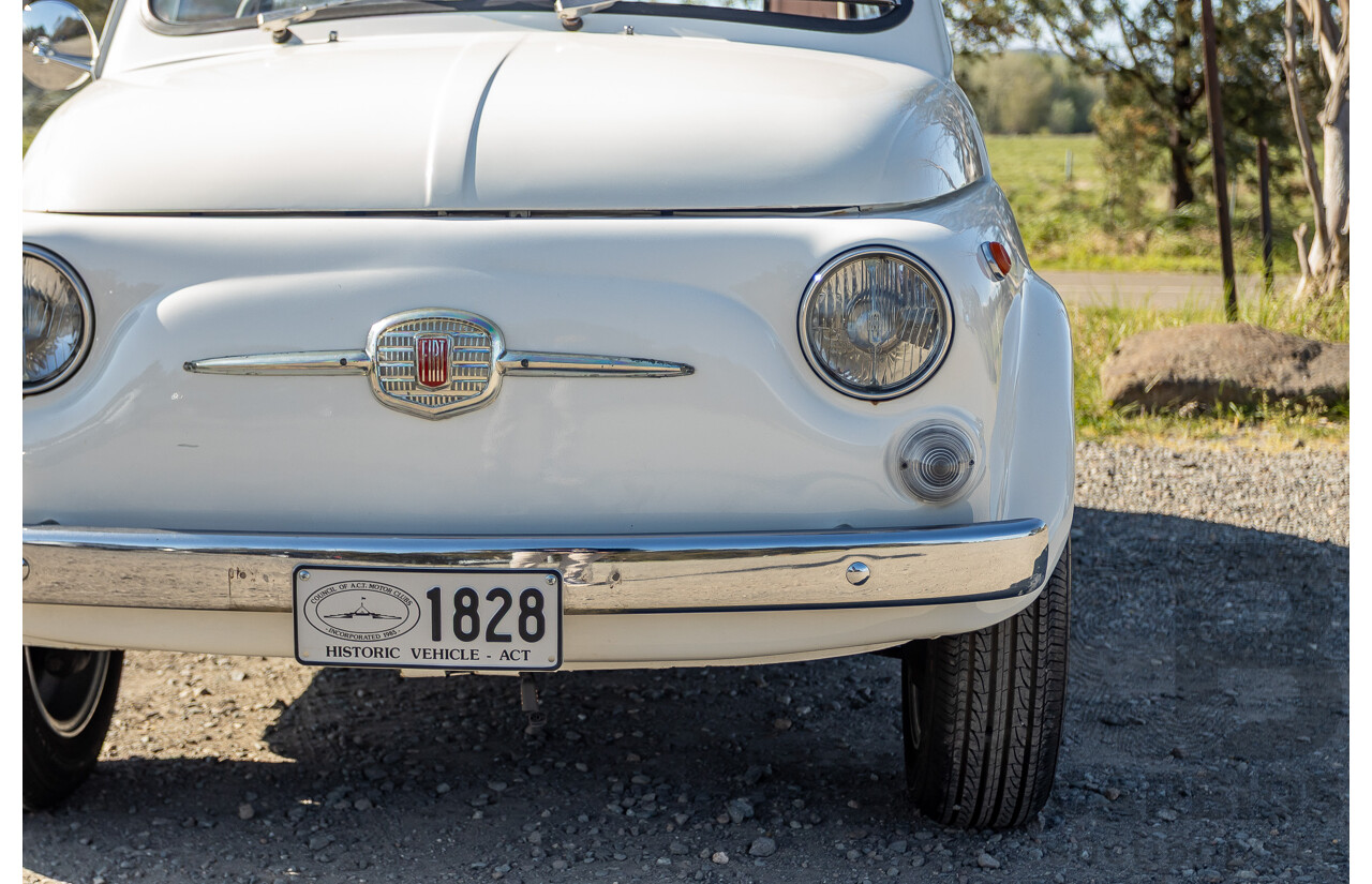 1/1969 Fiat 500 F Sun-Roof 2d Sedan White 0.5L