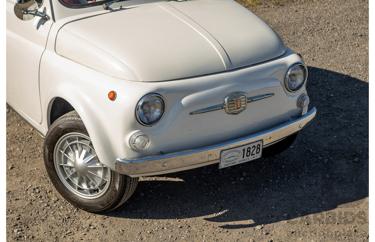 1/1969 Fiat 500 F Sun-Roof 2d Sedan White 0.5L
