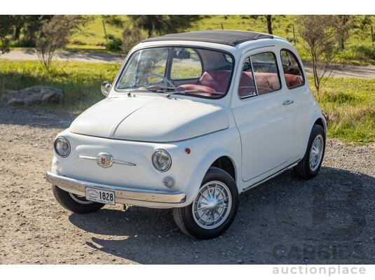 1/1969 Fiat 500 F Sun-Roof 2d Sedan White 0.5L