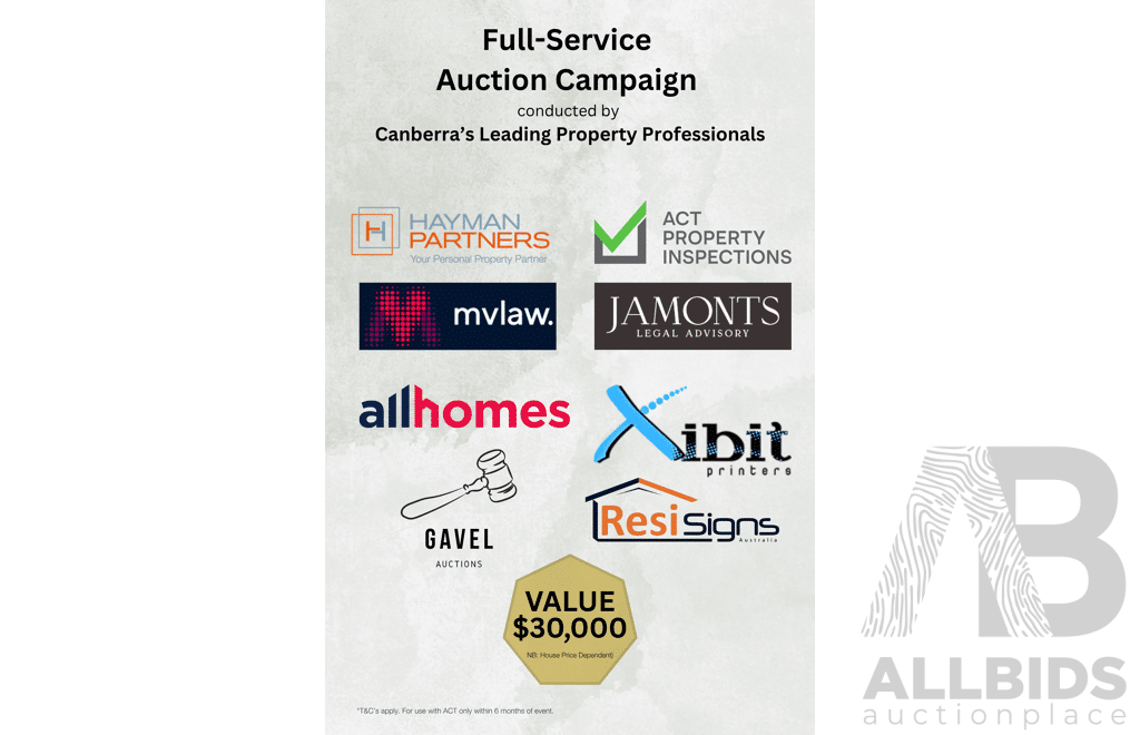 LIVE AUCTION 5 - Full Service Real Estate Auction Campaign - Valued at $30,000