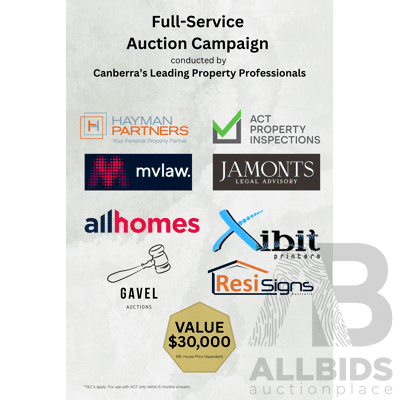 LIVE AUCTION 5 - Full Service Real Estate Auction Campaign - Valued at $30,000