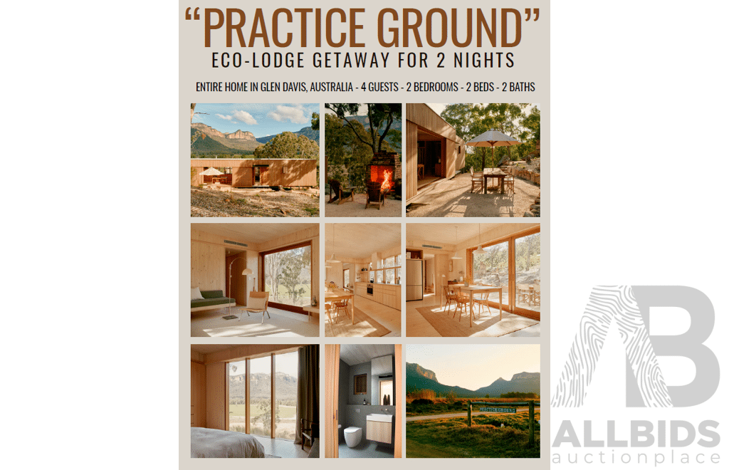 L18 - 2 Nights ''Practice Ground'' Eco-lodge Getaway at Central Tablelands NSW - Valued at $1,200
