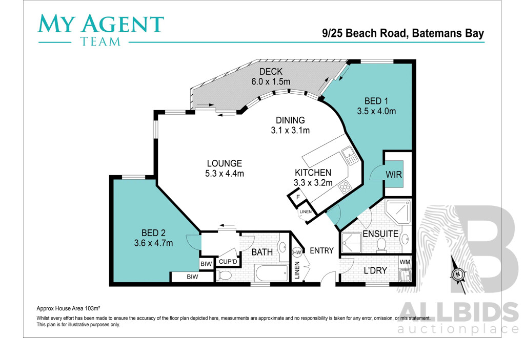 L24 - Batemans Bay 2 Night Stay at Spinnaker Reach, Unit 9 - Valued at 1,020