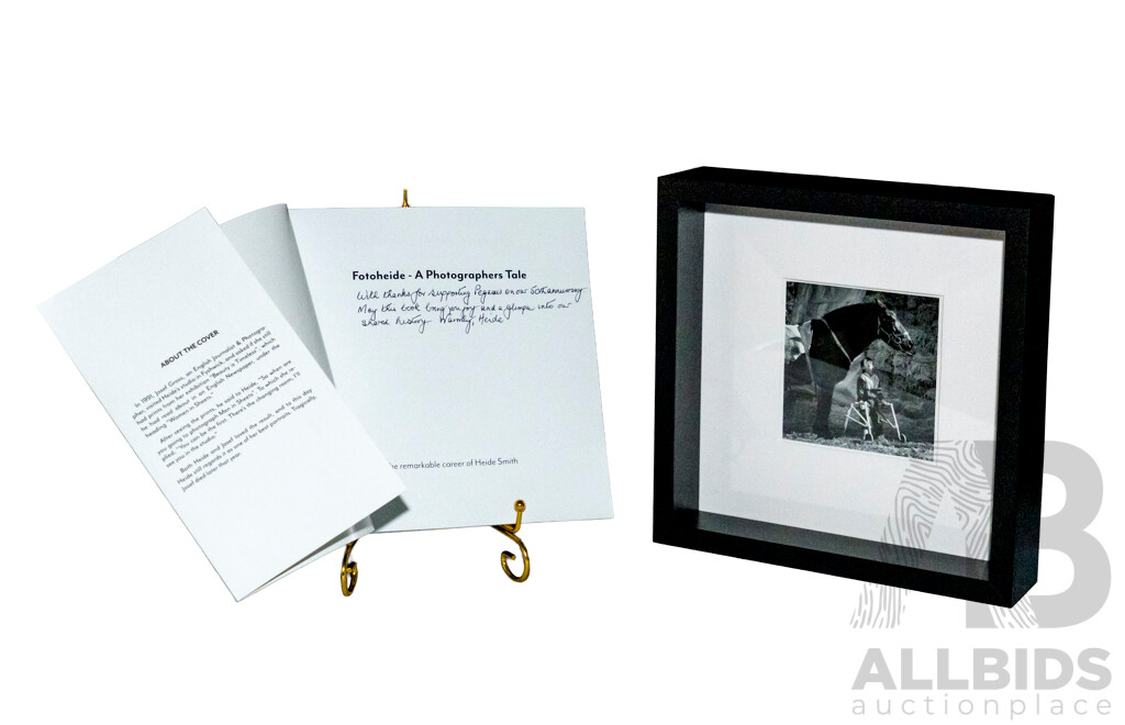 L37 - Framed Photo with Authentication Sticker [on Back] + Artist Signed Coffee Table Book