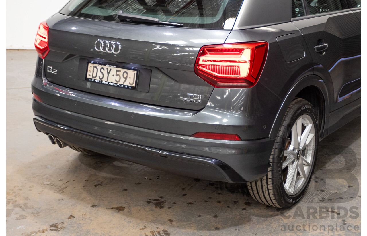 10/2017 Audi Q2 2.0 TDI Quattro Sport (AWD) GA MY18 4D Wagon Daytona Grey Pearl Turbo Diesel 2.0L