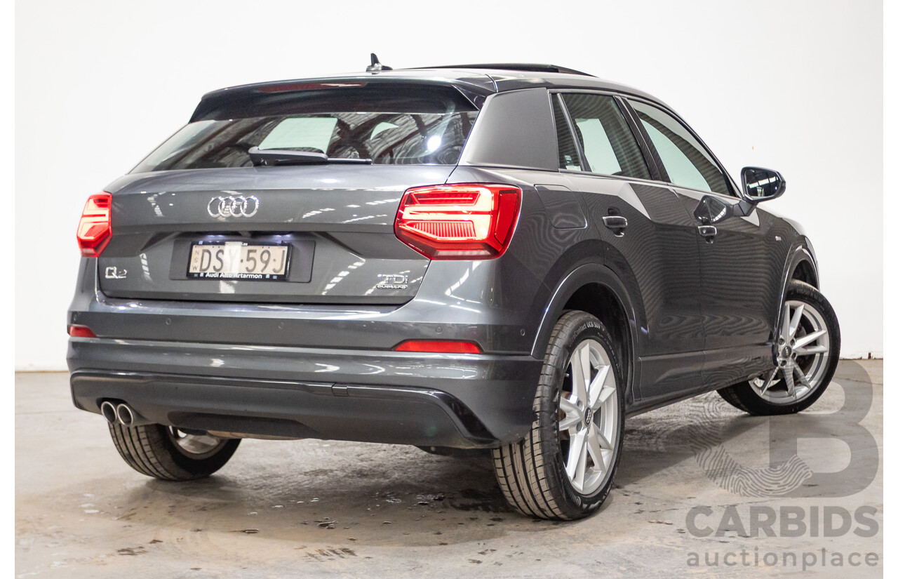 10/2017 Audi Q2 2.0 TDI Quattro Sport (AWD) GA MY18 4D Wagon Daytona Grey Pearl Turbo Diesel 2.0L