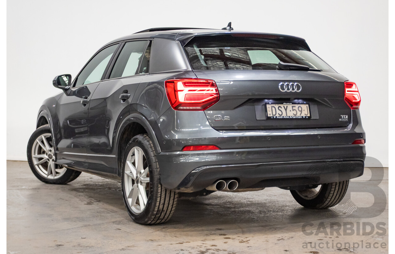 10/2017 Audi Q2 2.0 TDI Quattro Sport (AWD) GA MY18 4D Wagon Daytona Grey Pearl Turbo Diesel 2.0L