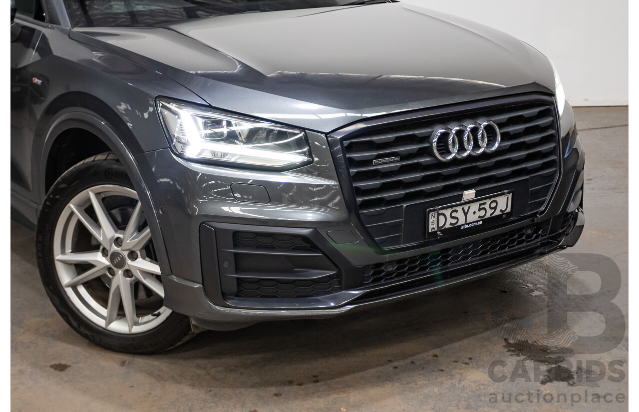 10/2017 Audi Q2 2.0 TDI Quattro Sport (AWD) GA MY18 4D Wagon Daytona Grey Pearl Turbo Diesel 2.0L