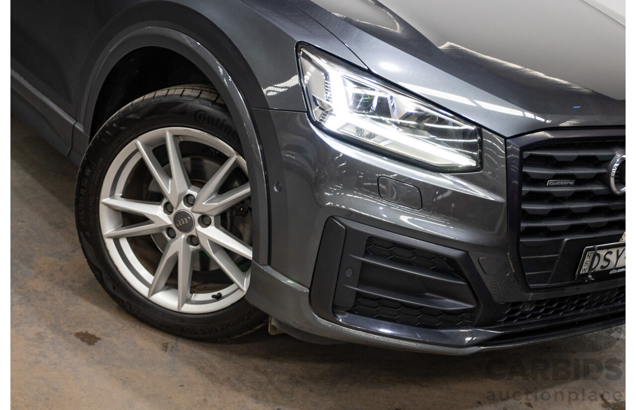 10/2017 Audi Q2 2.0 TDI Quattro Sport (AWD) GA MY18 4D Wagon Daytona Grey Pearl Turbo Diesel 2.0L