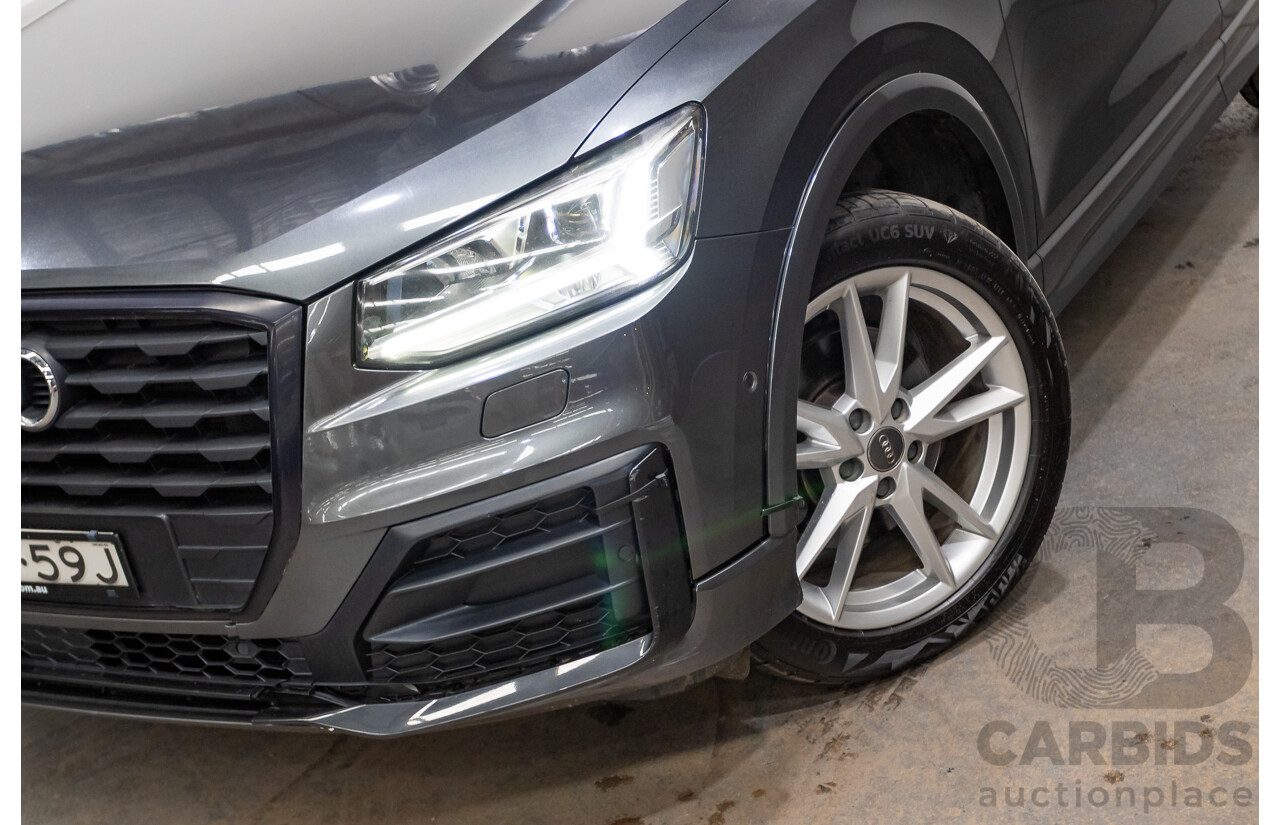 10/2017 Audi Q2 2.0 TDI Quattro Sport (AWD) GA MY18 4D Wagon Daytona Grey Pearl Turbo Diesel 2.0L