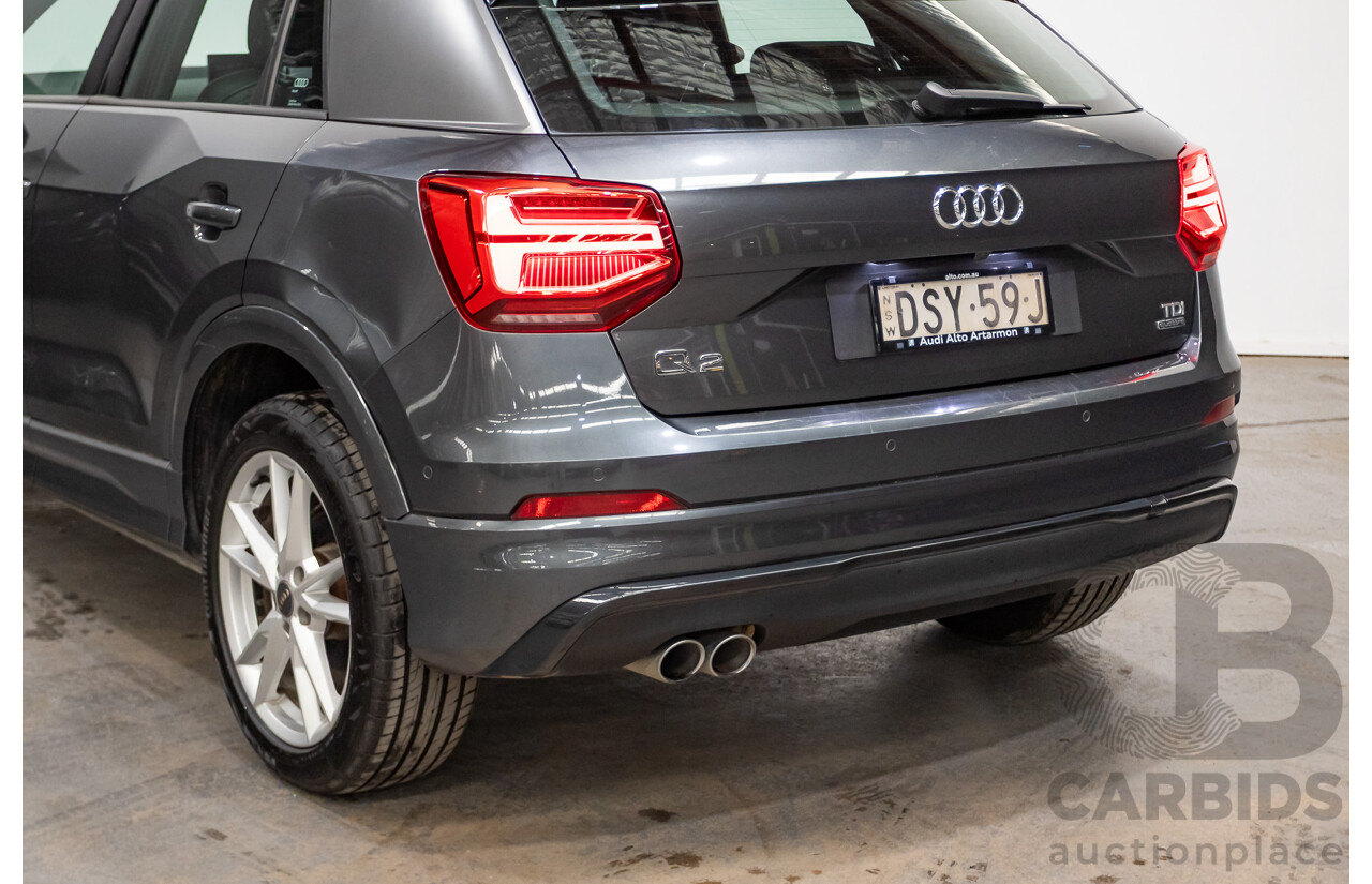 10/2017 Audi Q2 2.0 TDI Quattro Sport (AWD) GA MY18 4D Wagon Daytona Grey Pearl Turbo Diesel 2.0L