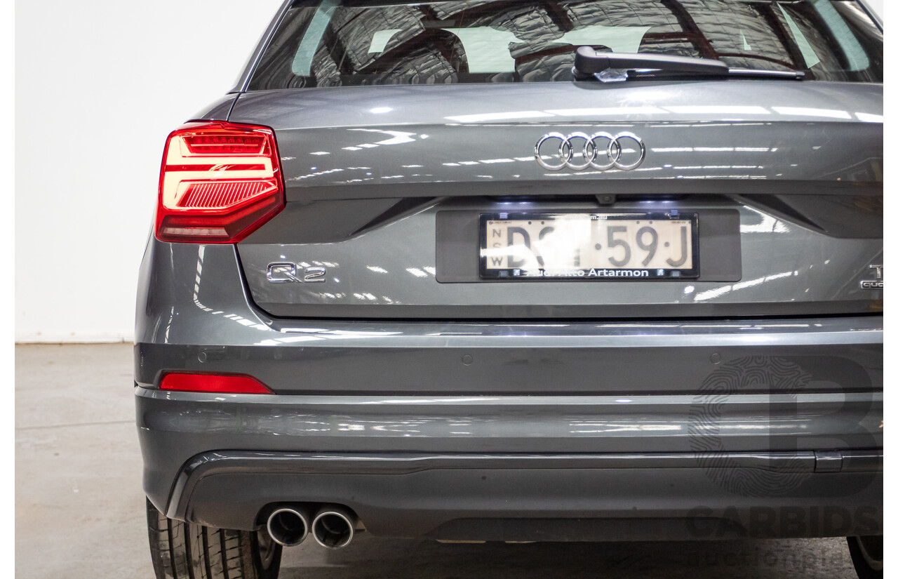 10/2017 Audi Q2 2.0 TDI Quattro Sport (AWD) GA MY18 4D Wagon Daytona Grey Pearl Turbo Diesel 2.0L
