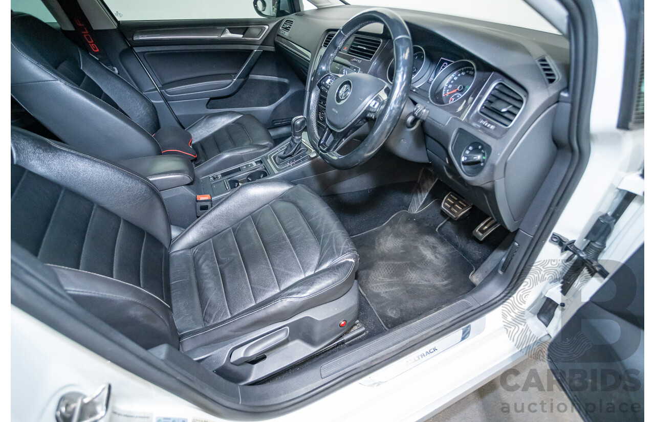 02/2017 Volkswagen Golf Alltrack 132 TSI (AWD) AU MY17 4D Wagon Pure White Turbo 1.8L