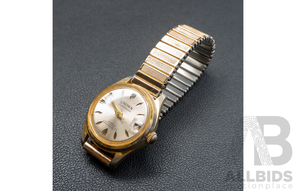 Crown Supermatic Jewels Waterproof Antimagnetic Vintage Watch
