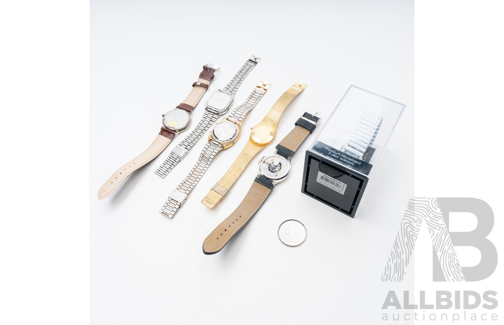 Collection of (6) Modern & Vintage Watches Including Casio Analogue/digital Watch