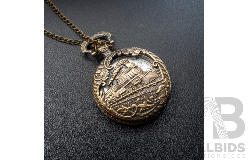 Westclox Dax 50mm Shock Resistant Pocket Watch, Made in Canada with Reproduction Pocket Watch & Travel Clock