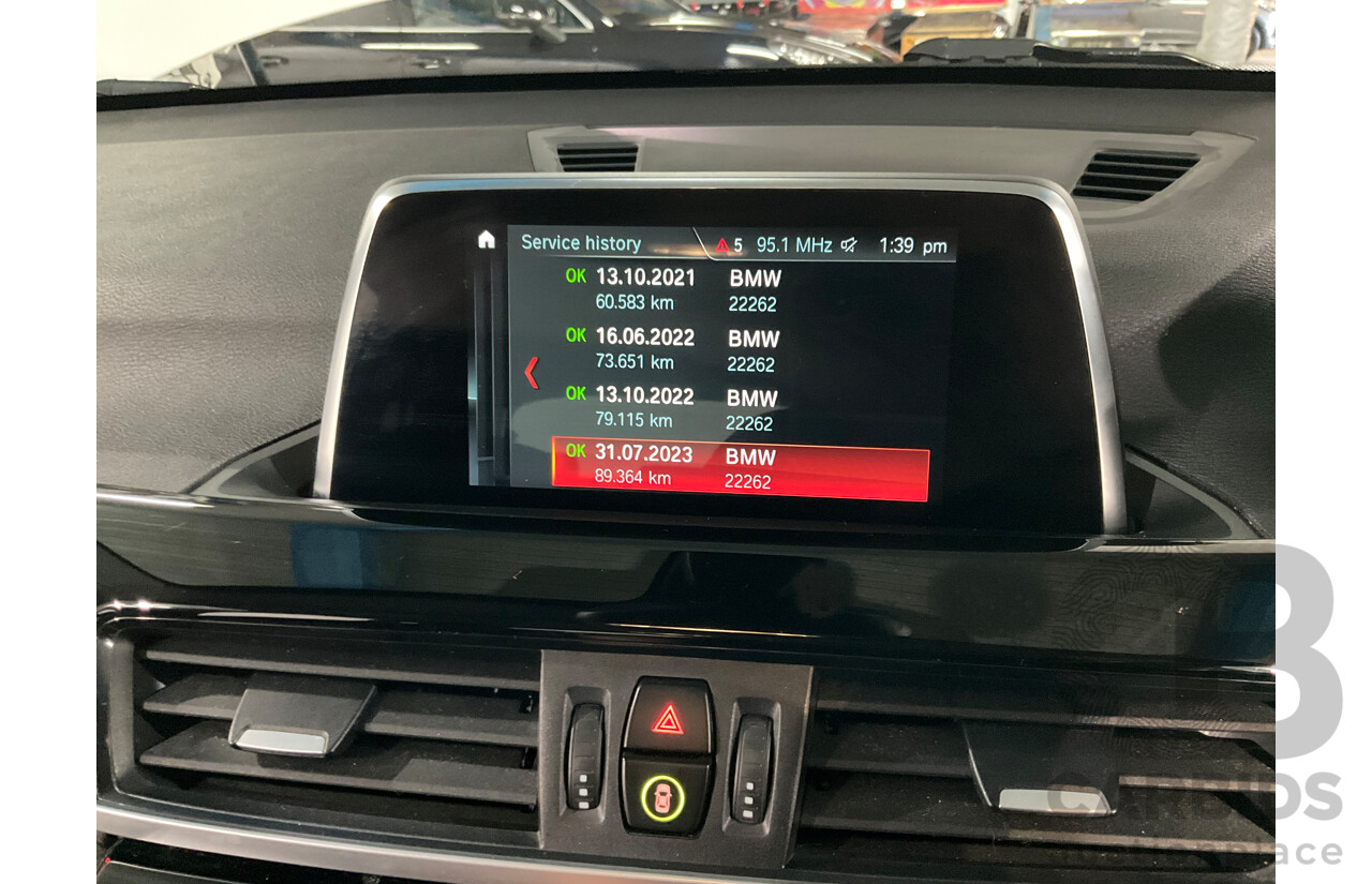 05/2018 BMW X1sDrive20i (FWD) F48 MY18 4d Wagon Alpine White Turbo 2.0L
