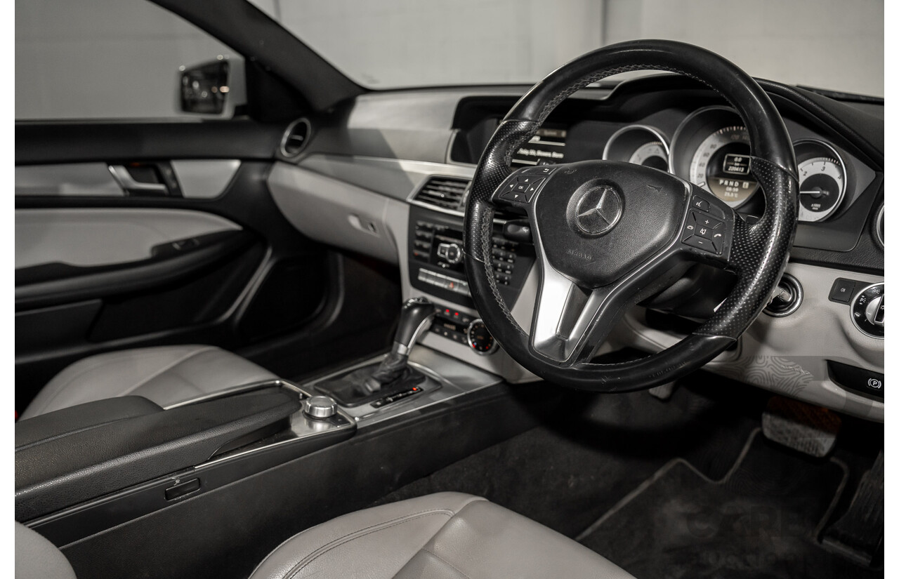 11/2011 Mercedes-Benz C250 CDI BE W204 MY11 2d Coupe Calcite White Turbo Diesel 2.1L
