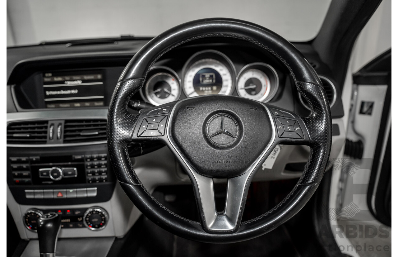 11/2011 Mercedes-Benz C250 CDI BE W204 MY11 2d Coupe Calcite White Turbo Diesel 2.1L
