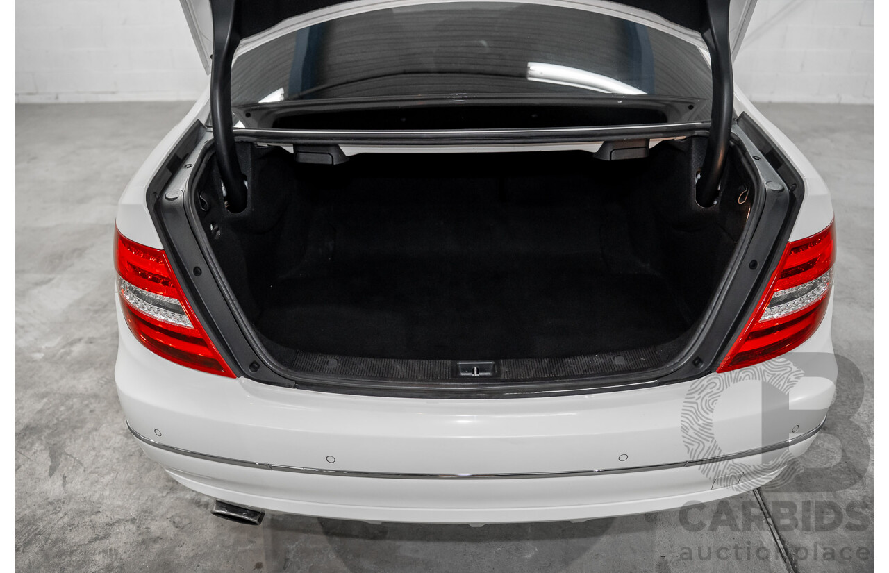 11/2011 Mercedes-Benz C250 CDI BE W204 MY11 2d Coupe Calcite White Turbo Diesel 2.1L